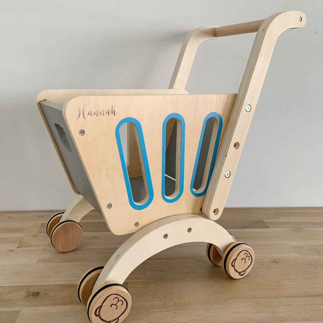 Wooden Shopping Trolley Gift Set